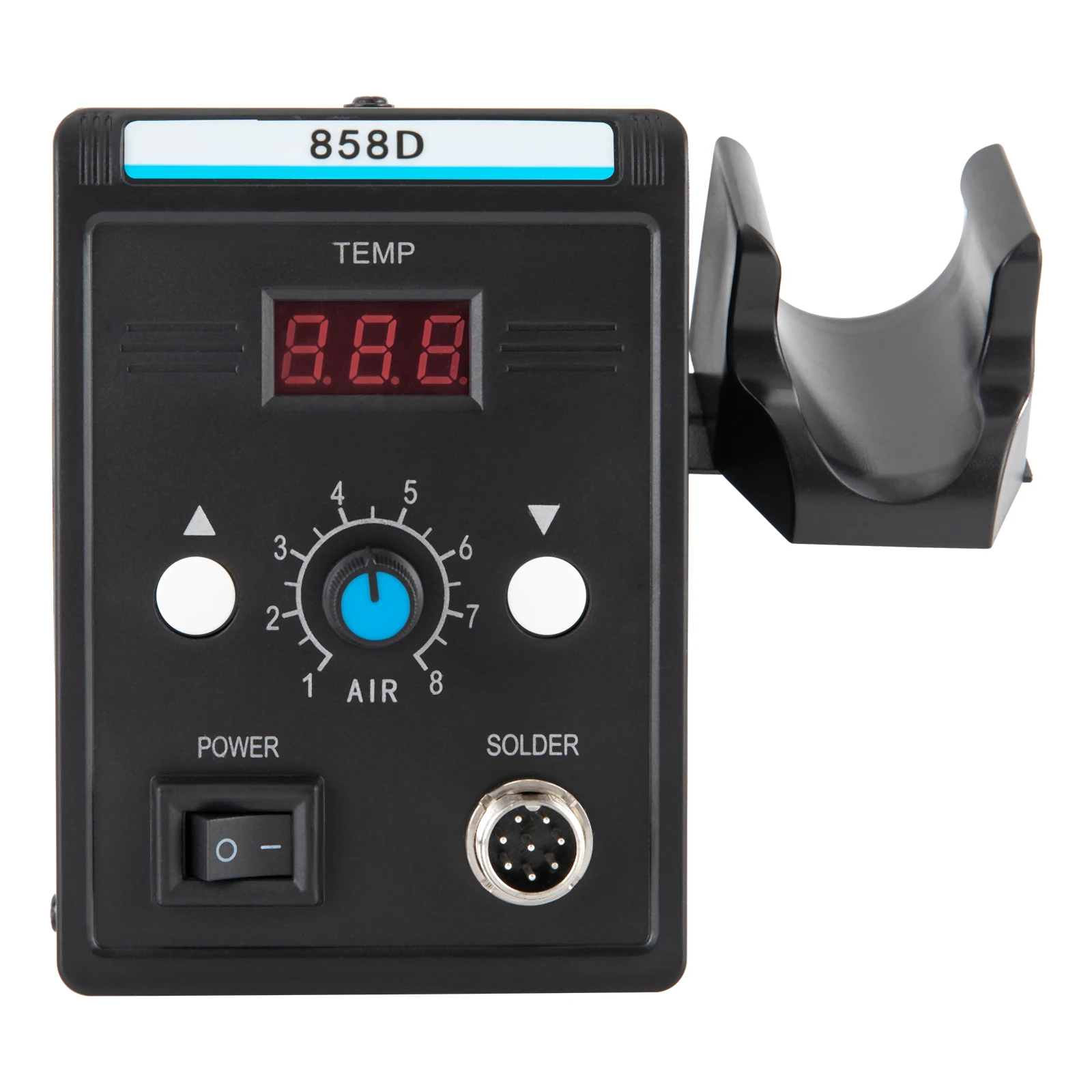 Hot Air Refining Station 220V SMD Soldering Station with Heat Gun Set LED Screen Display Hot Air for Electronics Desoldering