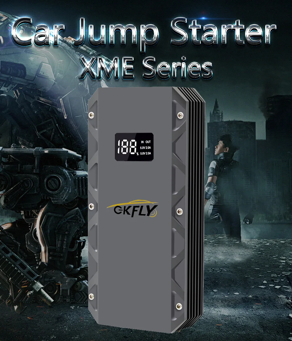 GKFLY Car Jump Starter Portable Power Bank 9000A/5000A/3000A Starting Device Car Booster Battery For Petorl Diesel Car