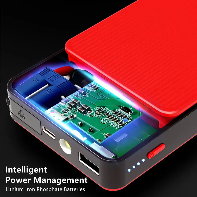 GKFLY Car Battery Jump Starter 2000A/3000A Portable Car Battery Booster Charger 12V Starting Device Emergency Booster