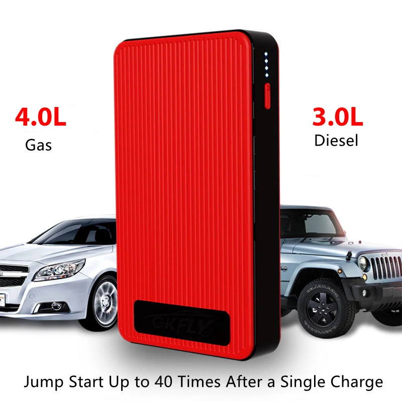 GKFLY Car Battery Jump Starter 2000A/3000A Portable Car Battery Booster Charger 12V Starting Device Emergency Booster