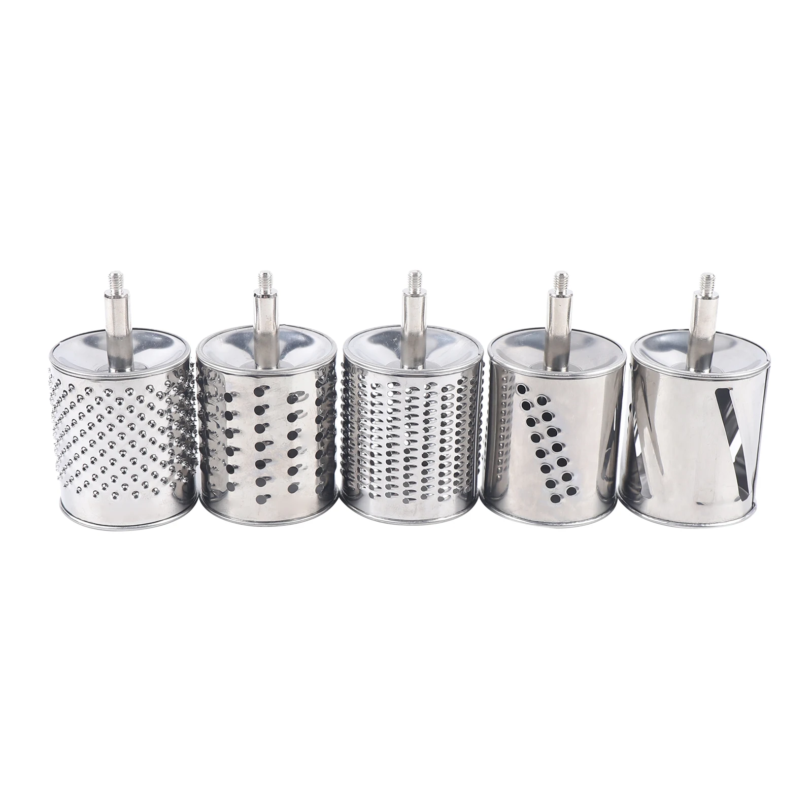 Grater Stainless Steel Vegetable Cutter Manual Vegetable with Crank and 5 Drums Multifunctional Cucumber Slicer Kitchen Grater