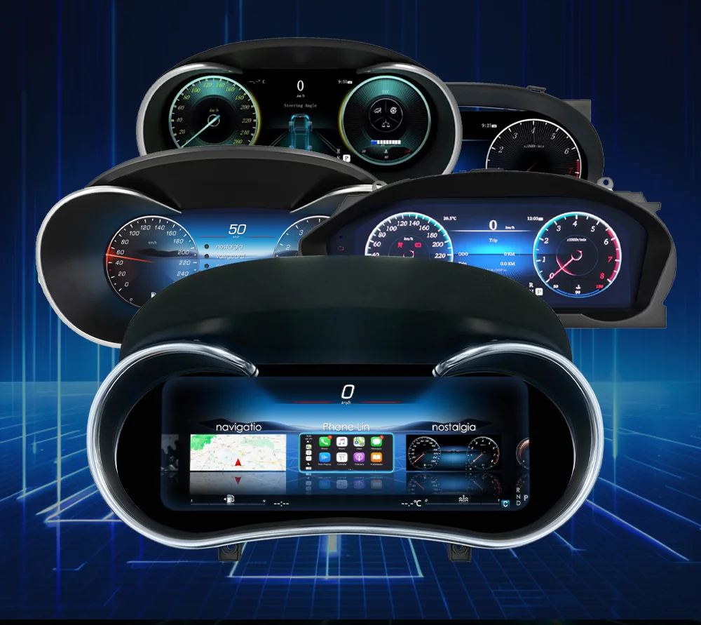 Navidigital 12.3''LCD Digital Dashboard Cluster For Benz R Class ML GL G GLE GLS W164 W166 W463 2006-2019 Years Instrument Panel