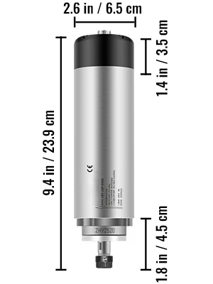 SucceBuy Air Cooled Spindle Motor 0.8KW/1.5KW/2.2KW/3KW/ 4KW ER11/ER20/ER25 Collect for CNC Router Engraving Milling Machine Use