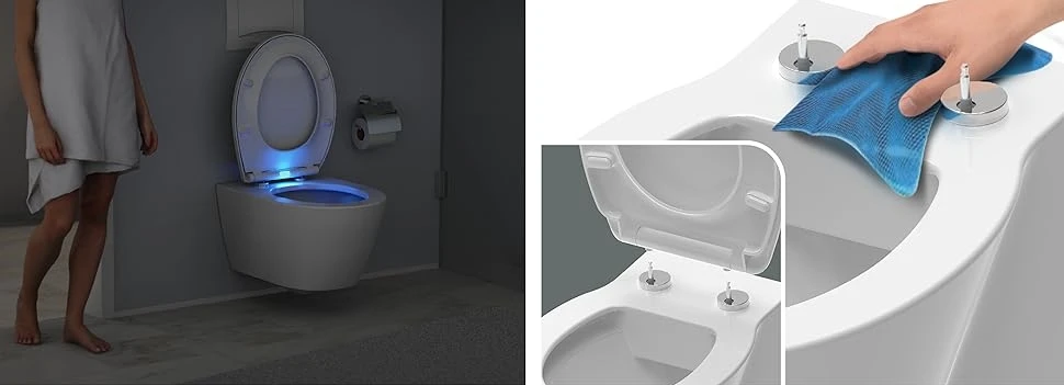 TODOT flidding family toilet glasses with child seat magnetic drop brake and adjustable Hip-bbts01bj