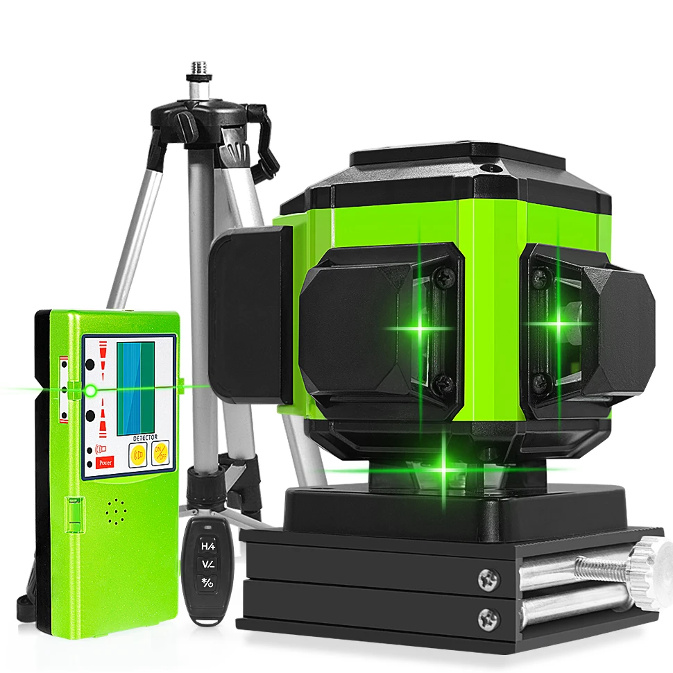CLUBIONA IE12S Laser Level 12 Lines 3D Self-Leveling 360 Horizontal And Vertical Cross Super Powerful Green Laser Beam Line