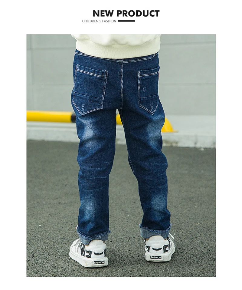 IENENS Kids Boys Jeans Baby Clothes Classic Pants Children Denim Clothing Infant Boy Casual Bowboy Bottoms Trousers 4-11 Years