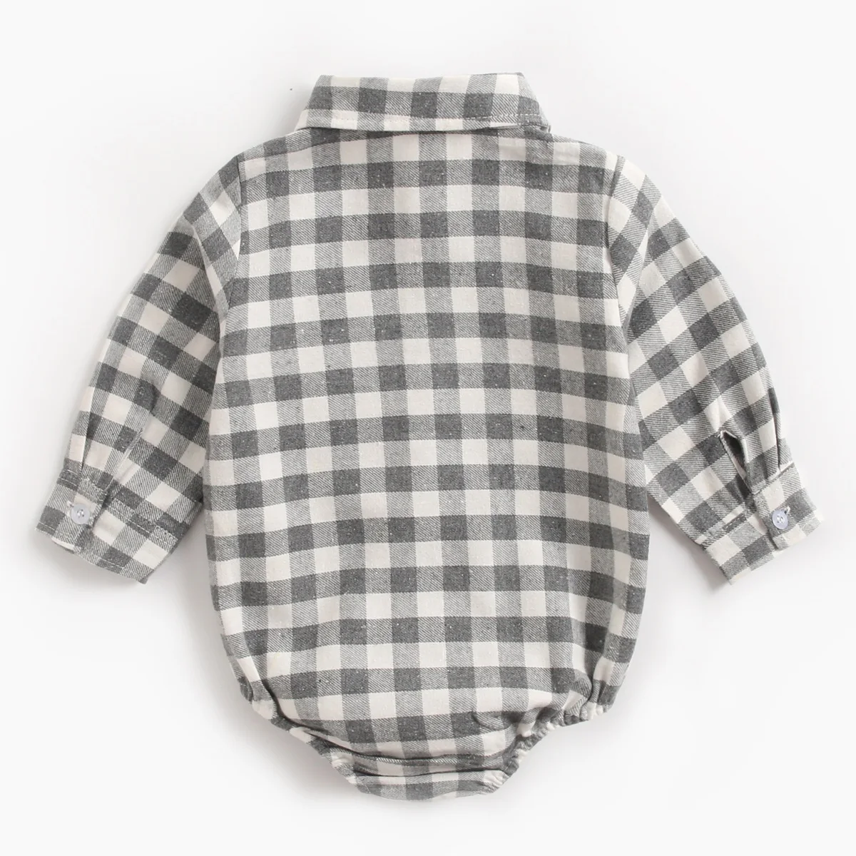 Sanlutoz Plaid Cotton Baby Boys Bodysuits Long Sleeve Baby Clothes Fashion Newborn Bodysuit for Boy
