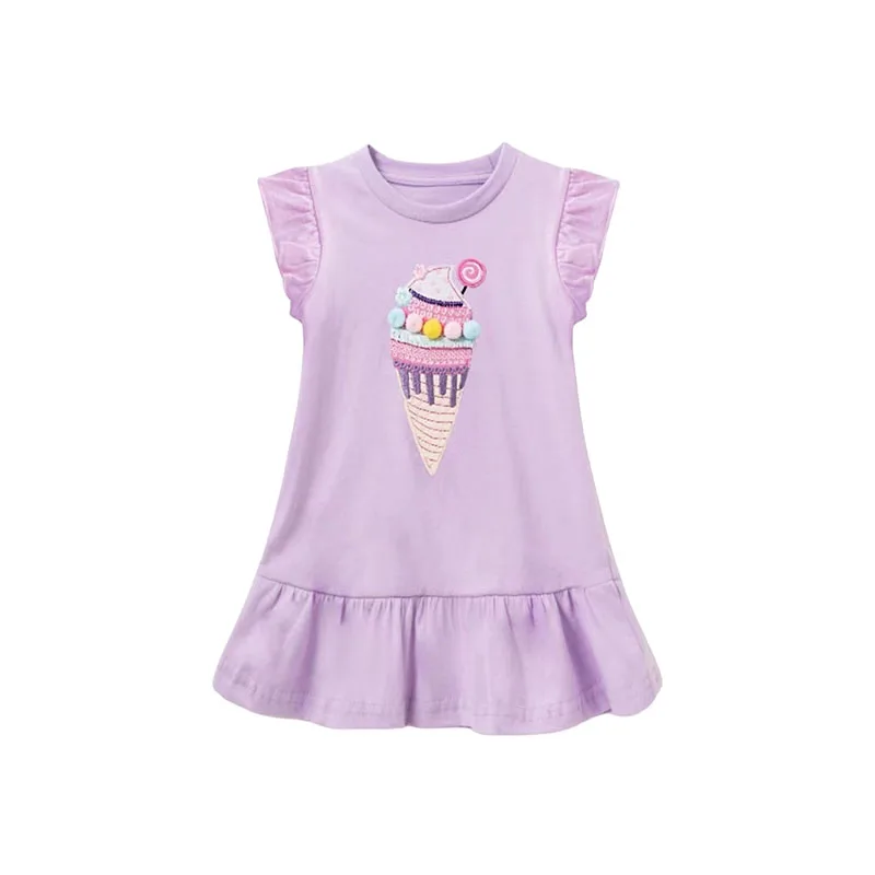 Jumping Meters New Arrival Girls Princess Dresses Cotton Stripe Children's Birthday Gift Toddler Costume Hot Selling Frocks