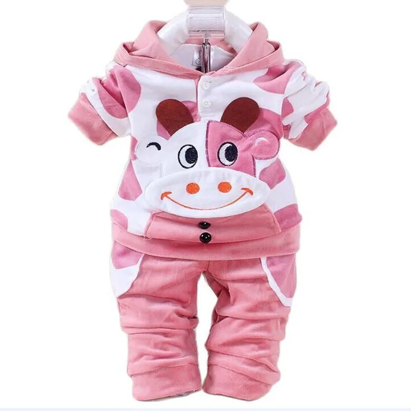 Newborn Clothes Autumn Winter Baby Boy Clothes Sets Children Clothing Sets Kids Girls Sport T-shirt+PantsKeep warm Outfit Suit