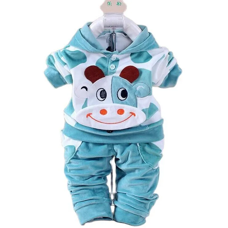 Newborn Clothes Autumn Winter Baby Boy Clothes Sets Children Clothing Sets Kids Girls Sport T-shirt+PantsKeep warm Outfit Suit