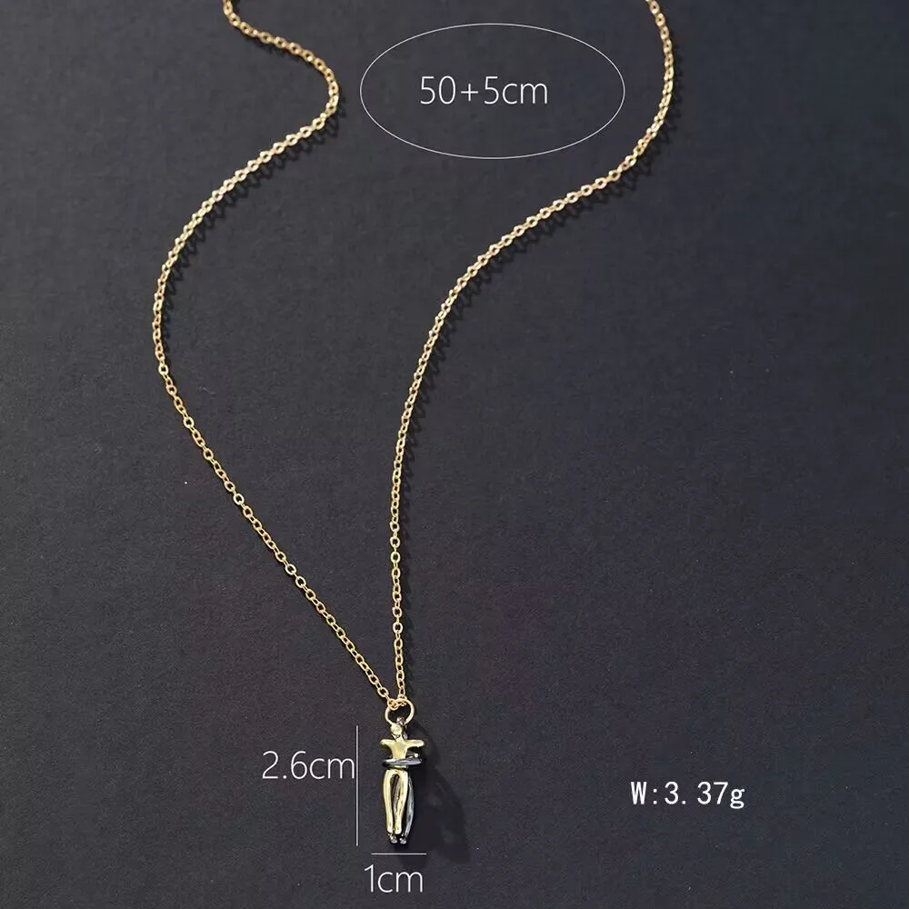 Hip Hop Enbrace Couple Pendant For Women Men Punk Lovers Hug Necklace Promise Jewelry Party Gifts New Fashion