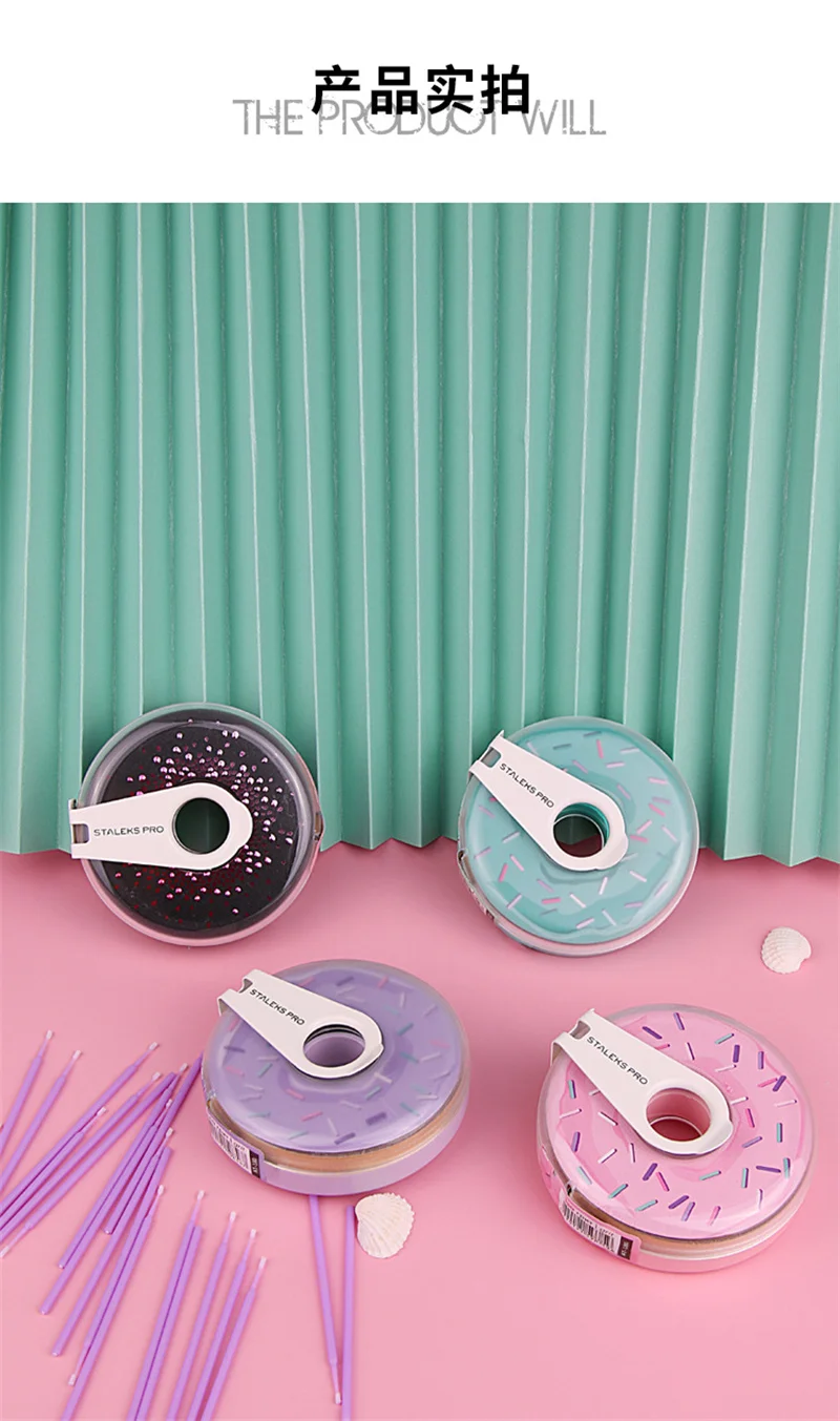1pc STALEKS Disposable Donuts Frosted Nail Strips Manicure Polishing Strip Nail Art Rubbing Strip Manicure Tool with Saw Cut