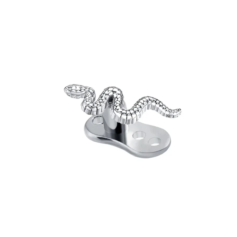 14G G23 Titanium Microdermals Flower Zircon Dermal Anchor Snake Bee Internal Thread Piercing Butterfly Skin Diver Body Jewelry