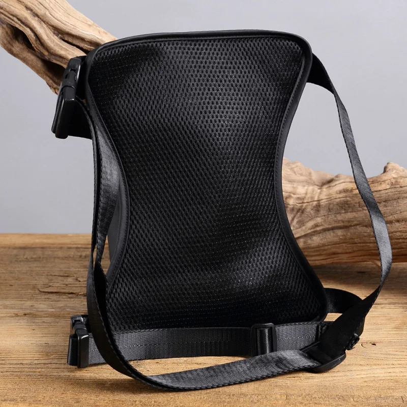 Men Waist Fanny Pack Drop Leg Thigh Bag Motorcycle Rider Nylon Canvas Military/Assault Male Cross Body Hip Belt Bum Bags