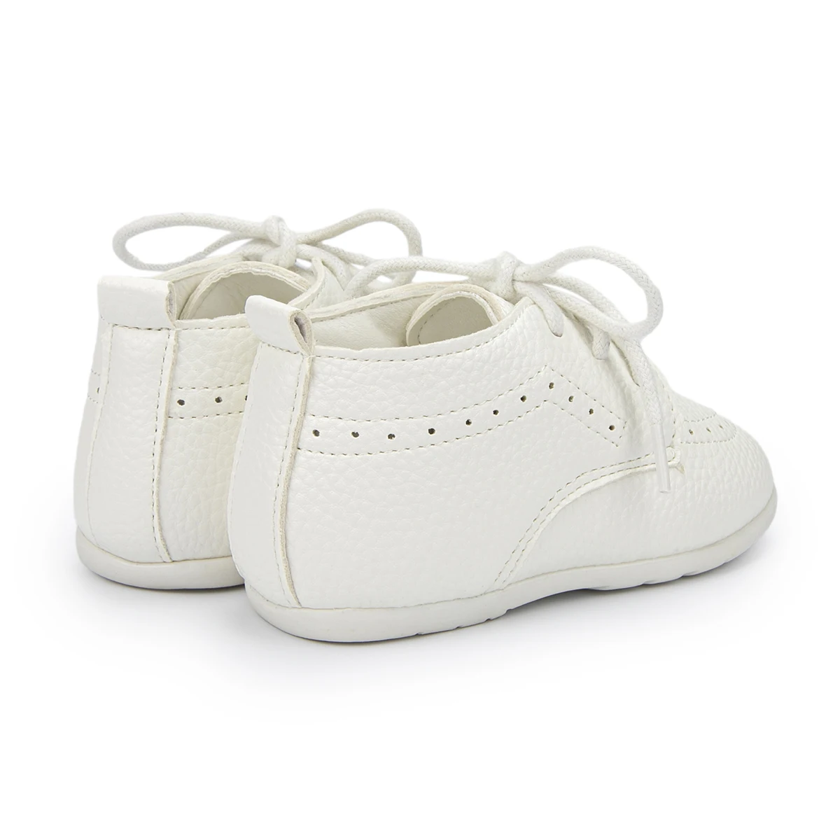KIDSUN 2021 New Arrival Infant Baby Shoes Baptism Shoes PU Leather Toddler First Walkers Rubber Soft Sole Anti-slip Moccasins