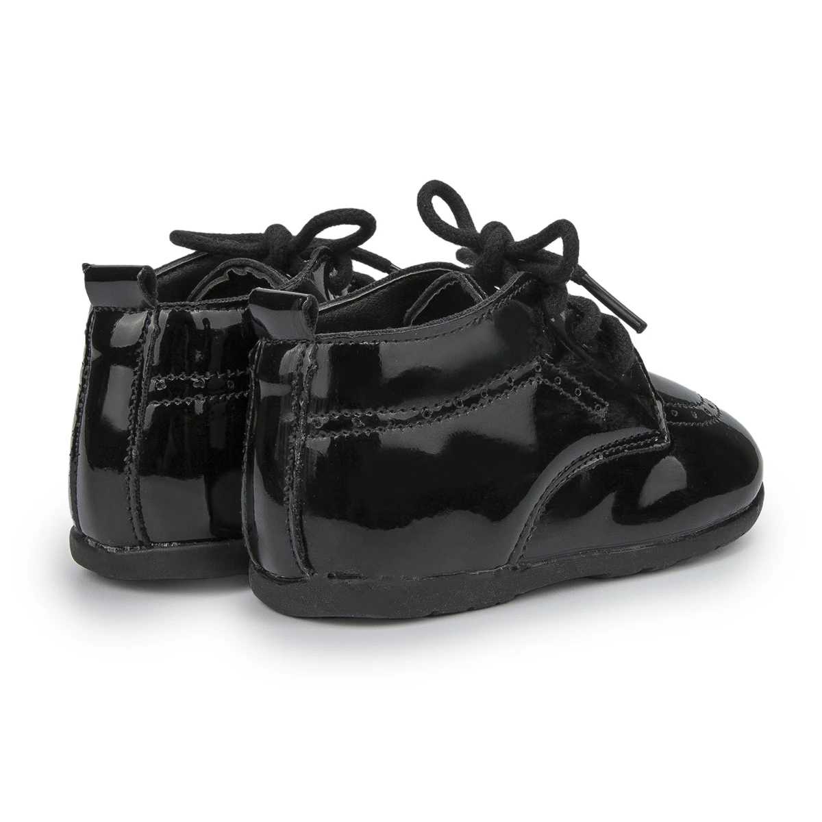 KIDSUN 2021 New Arrival Infant Baby Shoes Baptism Shoes PU Leather Toddler First Walkers Rubber Soft Sole Anti-slip Moccasins