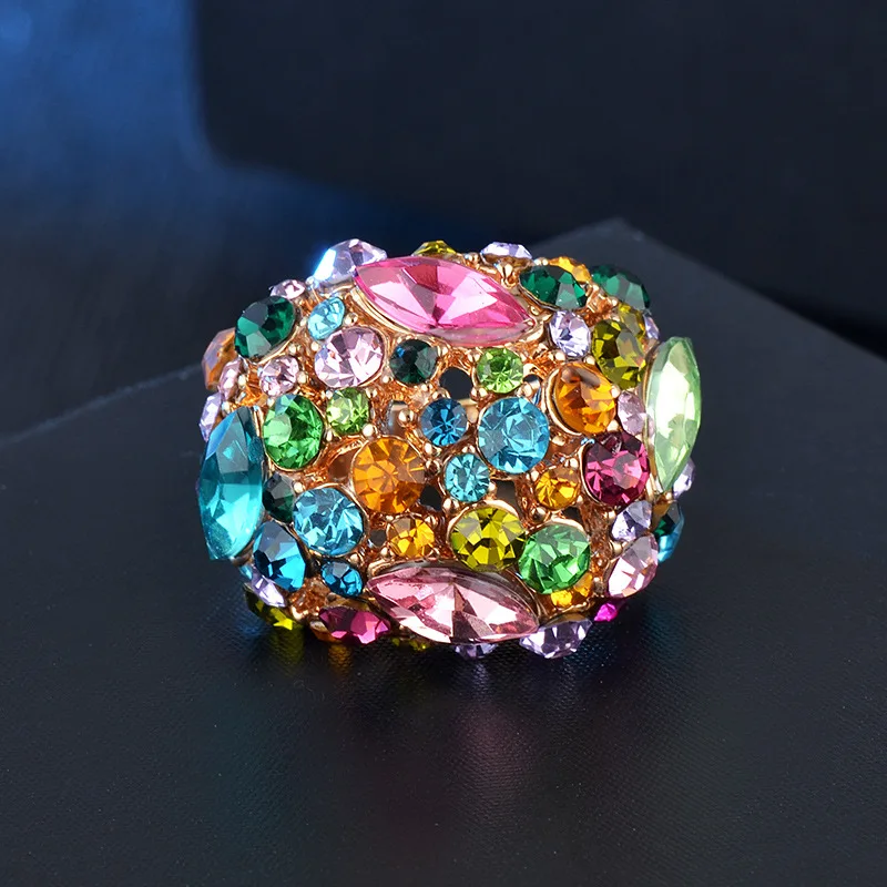 Luxury Jewelry Design Vintage Rings for Women Aesthetic Wedding Ring Fashion Accessories Couple Ring Crystal Jewelry