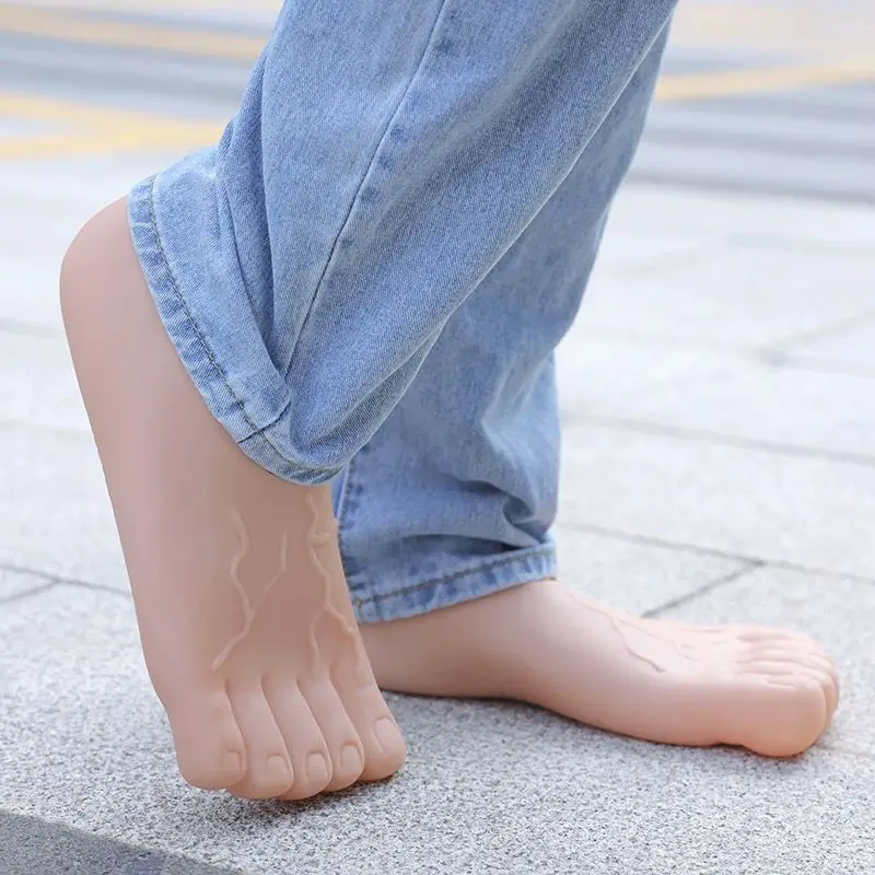 Artificial Foot Shoes Quirky Ideas Men's and Women's Toe Big Foot Spoof Red Five Finger Feet Fashion