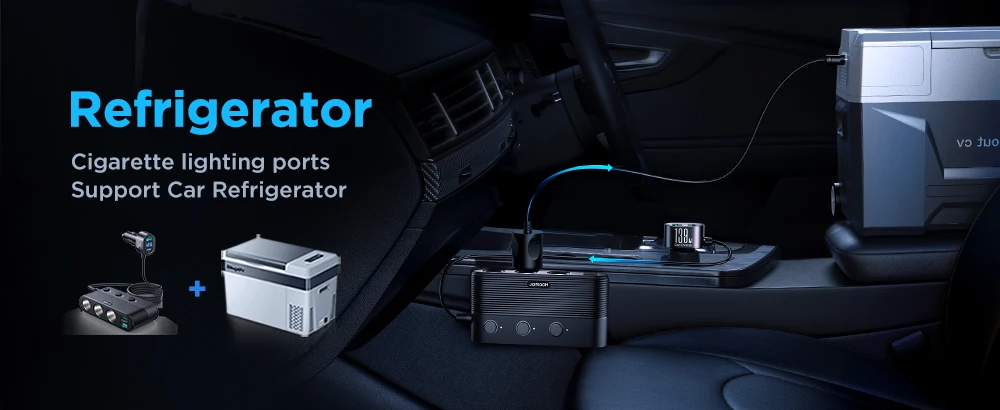 Joyroom 139W 7 in 1 Car Charger Adapter Fast PD QC3.0 Socket Cigarette Lighter Splitter Charge Independent Switches DC Outlet