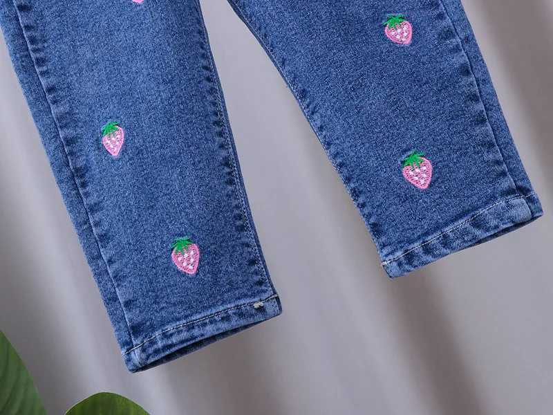 Baby Girls Tight Jeans Spring Autumn Girls Suona Denim Trousers Casual Kids Stretch Flared Pants Children Clothes For0-5Years