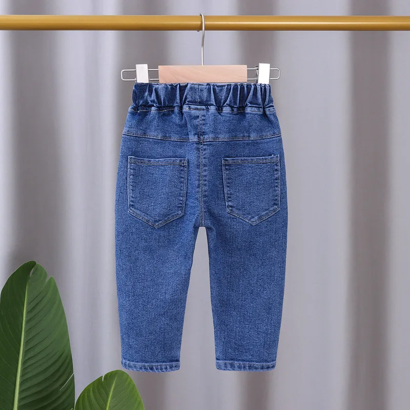Baby Girls Tight Jeans Spring Autumn Girls Suona Denim Trousers Casual Kids Stretch Flared Pants Children Clothes For0-5Years