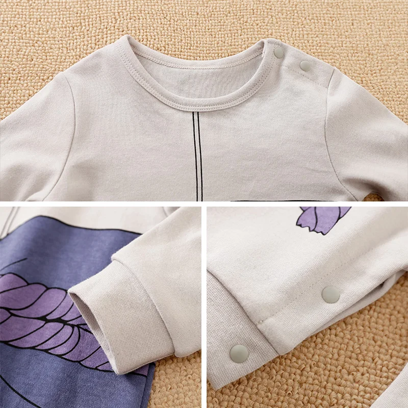 Newborns Baby Clothes Long-Sleeved Trousers Banquet COTTON Cartoon Anime 0-24 months Spring and autumn Fashion neonatal romper