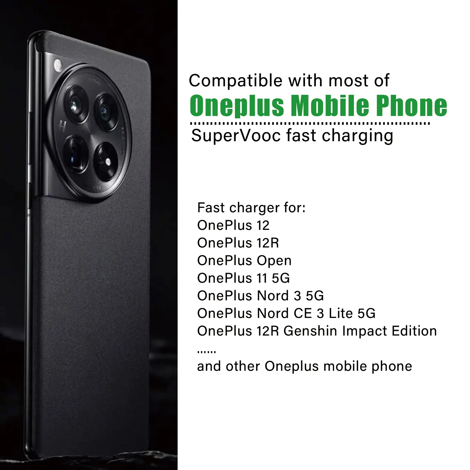 For OPPO car charger SuperVooc 100W, Cigarette Lighter plug for OPPO Find X7 Reno8,12V Usb for realme oneplus charger warp 80w
