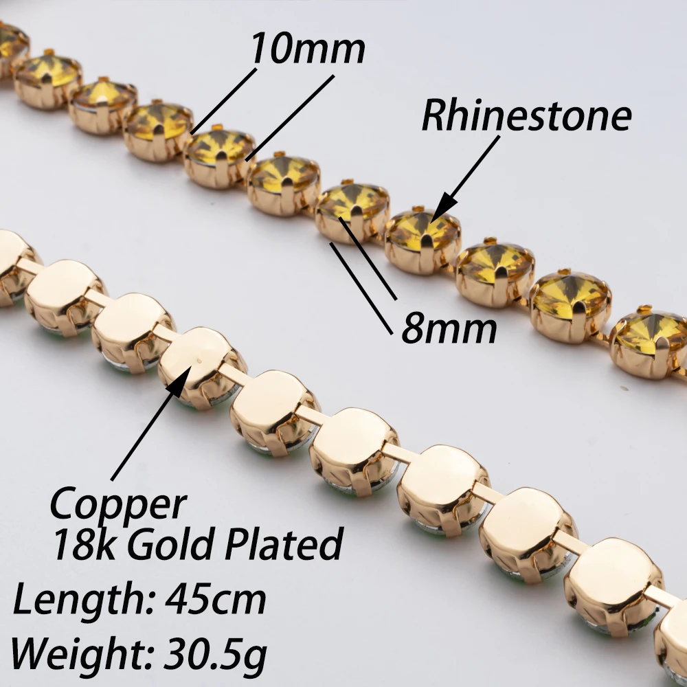 2023 Spring Summer Style Colorful Crystal Beads Necklace For Women Round Crystal Charms Choker Handmade Crystal Jewelry Party