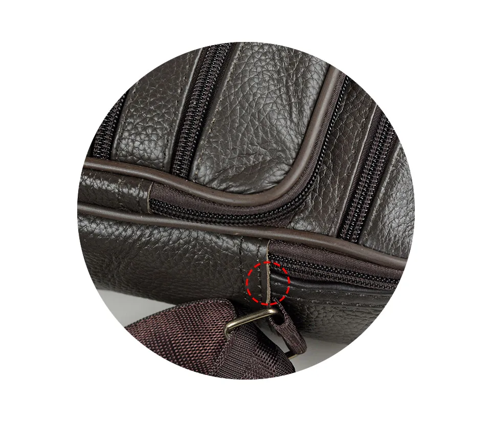 New Arrival Men Shoulder Bag Men's Genuine Leather Messenger Bag Boy Coffee Middle Size Handbags Tote Natural Skin Men Briefcase