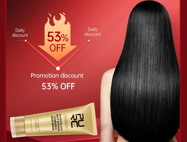 PURC Brazilian Keratin Treatment Cream Straightening Smoothing Hair Mask Sets Repair Damaged Frizz Dry Hair Care for Women 3pcs