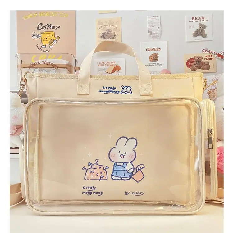 Transparent bag ita bag bolsos cruzados Japanese Cute Big Bag Female Bag New Student Shoulder Cross Body Hand Bag tote bag
