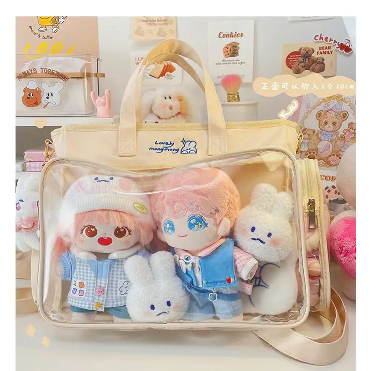 Transparent bag ita bag bolsos cruzados Japanese Cute Big Bag Female Bag New Student Shoulder Cross Body Hand Bag tote bag