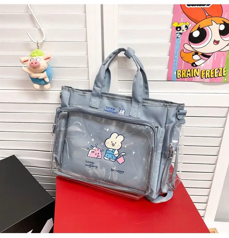 Transparent bag ita bag bolsos cruzados Japanese Cute Big Bag Female Bag New Student Shoulder Cross Body Hand Bag tote bag
