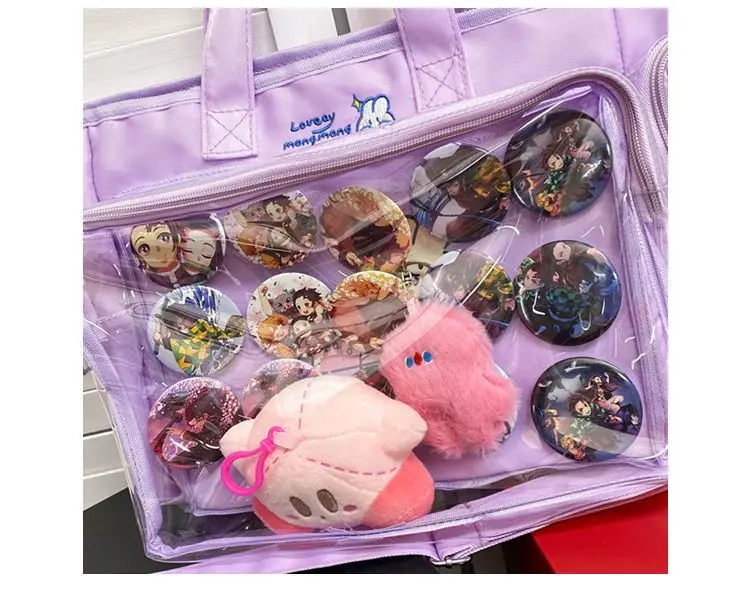Transparent bag ita bag bolsos cruzados Japanese Cute Big Bag Female Bag New Student Shoulder Cross Body Hand Bag tote bag