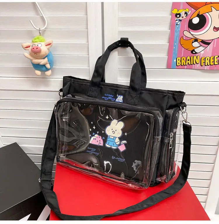 Transparent bag ita bag bolsos cruzados Japanese Cute Big Bag Female Bag New Student Shoulder Cross Body Hand Bag tote bag