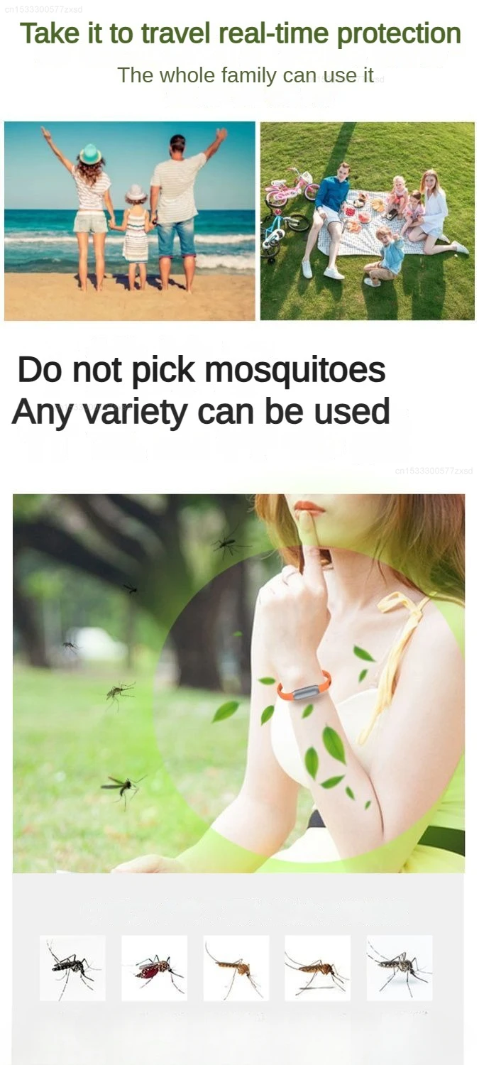 Essential Oil Mosquito Repellent Bracelet for Adult Children Outdoor Mosquito Mosquito Protector Portable Travel Bracelet