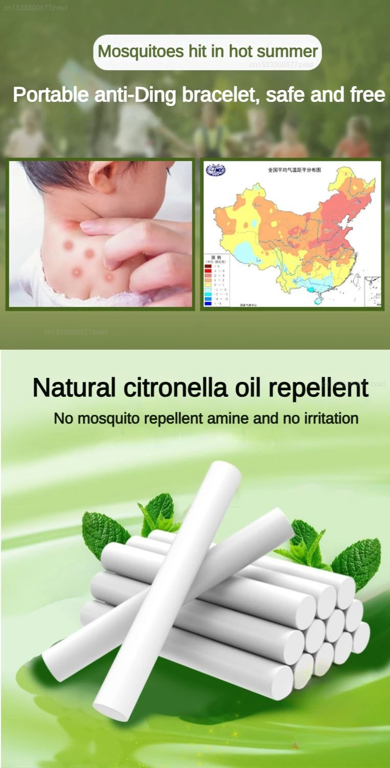 Essential Oil Mosquito Repellent Bracelet for Adult Children Outdoor Mosquito Mosquito Protector Portable Travel Bracelet
