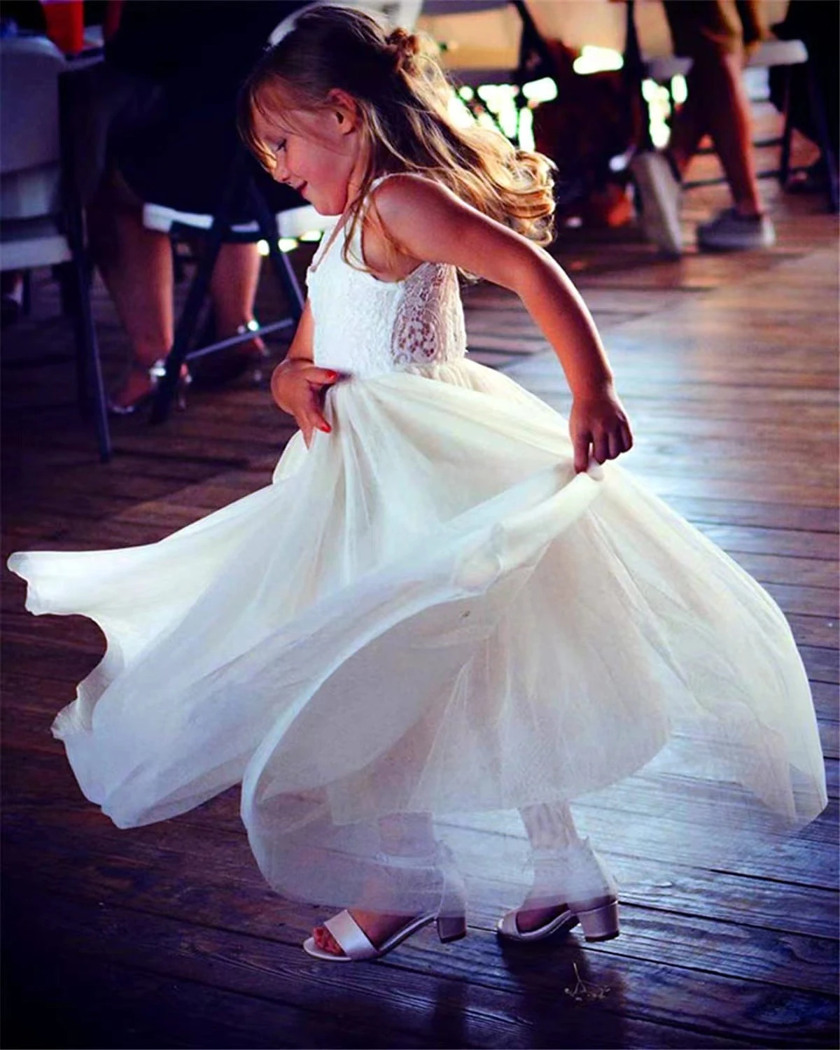 Princess Party Lace Flower Girl Dress Baby Kids Summer Wedding Birthday Dresses Children Clothing 2 4 6 8 10 12 14