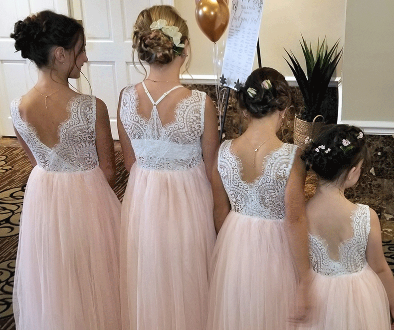 Princess Party Lace Flower Girl Dress Baby Kids Summer Wedding Birthday Dresses Children Clothing 2 4 6 8 10 12 14
