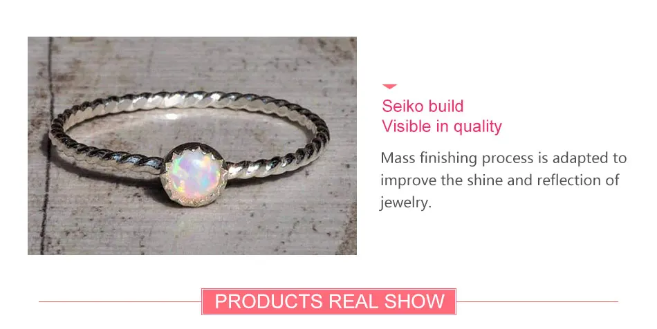 ZDADAN 925 Sterling Silver Opal Ring For Women Wedding Jewelry Party Gift