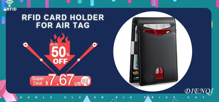 Rfid Carbon Fiber Men Wallets Credit Card Holder Business Money Bag Slim Thin Mini Male Small Short Black Walet Billfold Vallet