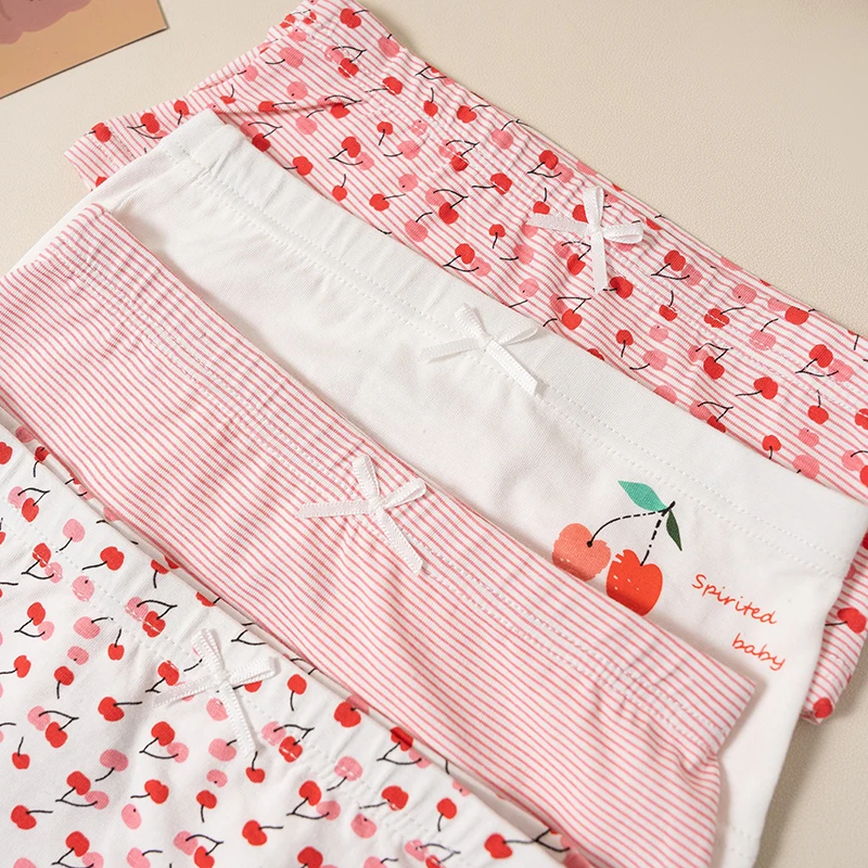 Girls' Briefs Cotton Girls' Underwear Babies in Large Children's Cotton Shorts 4-Pack