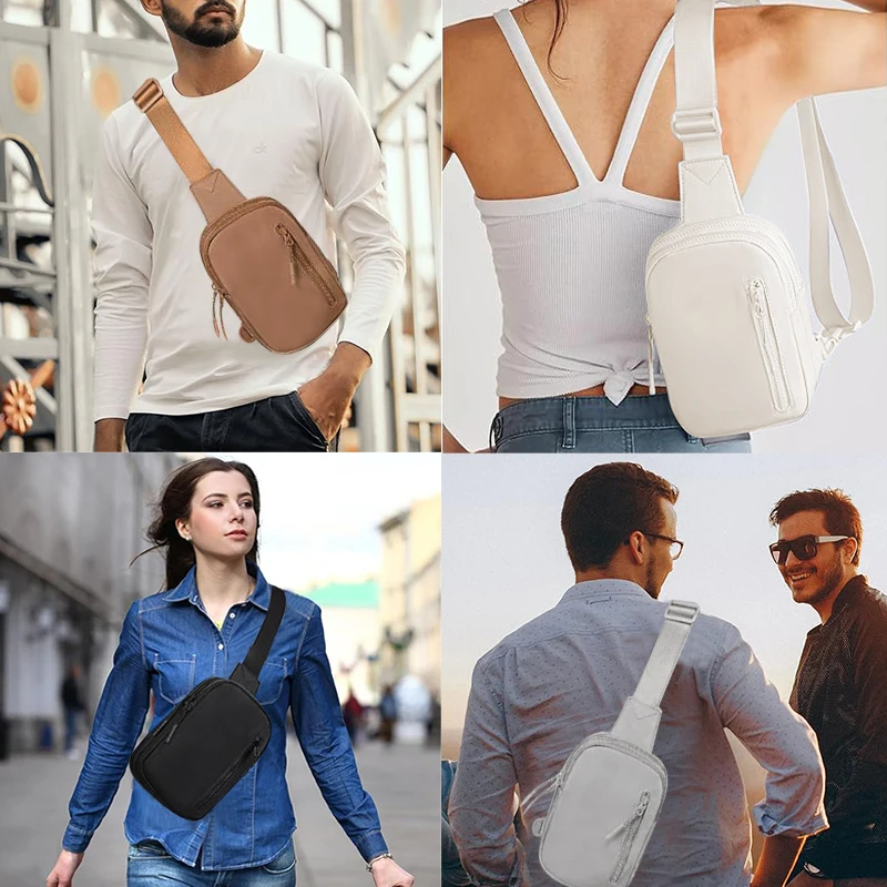 Small Chest Bag Waist Bags for Women Gift Fashion Casual Girls Fanny Pack Square Bag Female Shoulder Crossbody Bag Messenger Bag