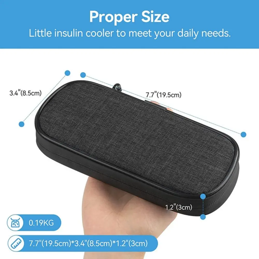 1Pc Portable Insulin Cooling Bag EVA Waterproof Insulin Cooler Thermal Insulated Pocket Pill Protector Medicine Travel Cooler