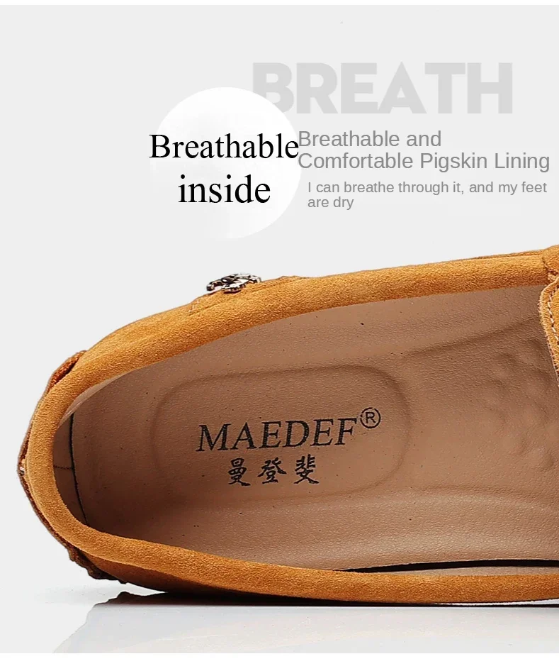 YRZL Size 48 Loafers Men Luxury Brand Moccasins Shoes Men Suede Leather Loafers Shoes Slip on Non-slip Driving Loafers for Men