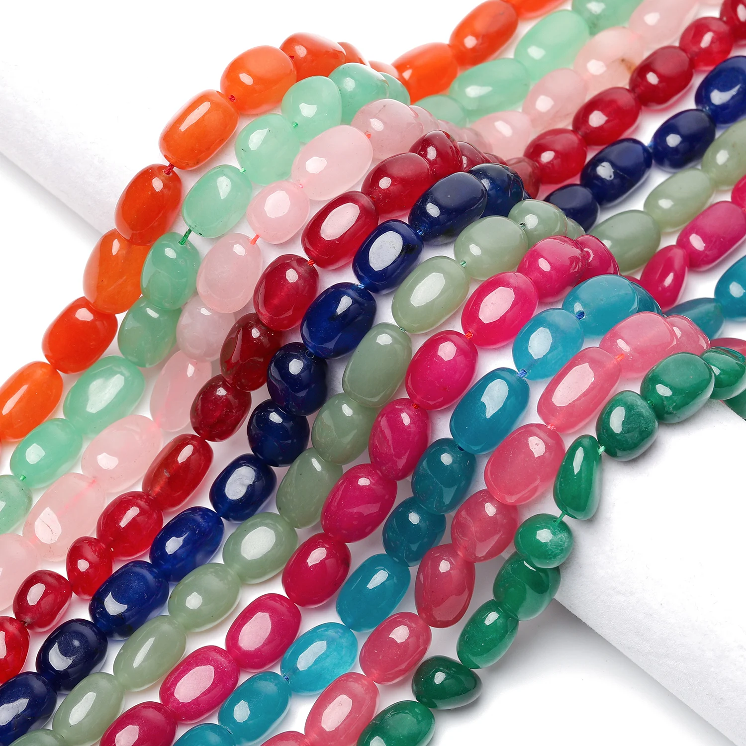 18x12mm Irregular Chalcedony Jade Stone Beads Loose Beads for Jewelry Making Diy Bracelet Unique Crafts Accessories