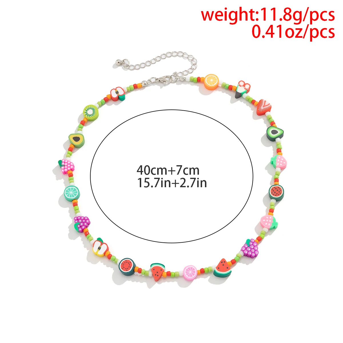 New Korean Fashion Simulated Pearls Necklace For Women/Men Bohemia Colorful Geometric Fruit Flowers Chain Choker Kpop Jewelry