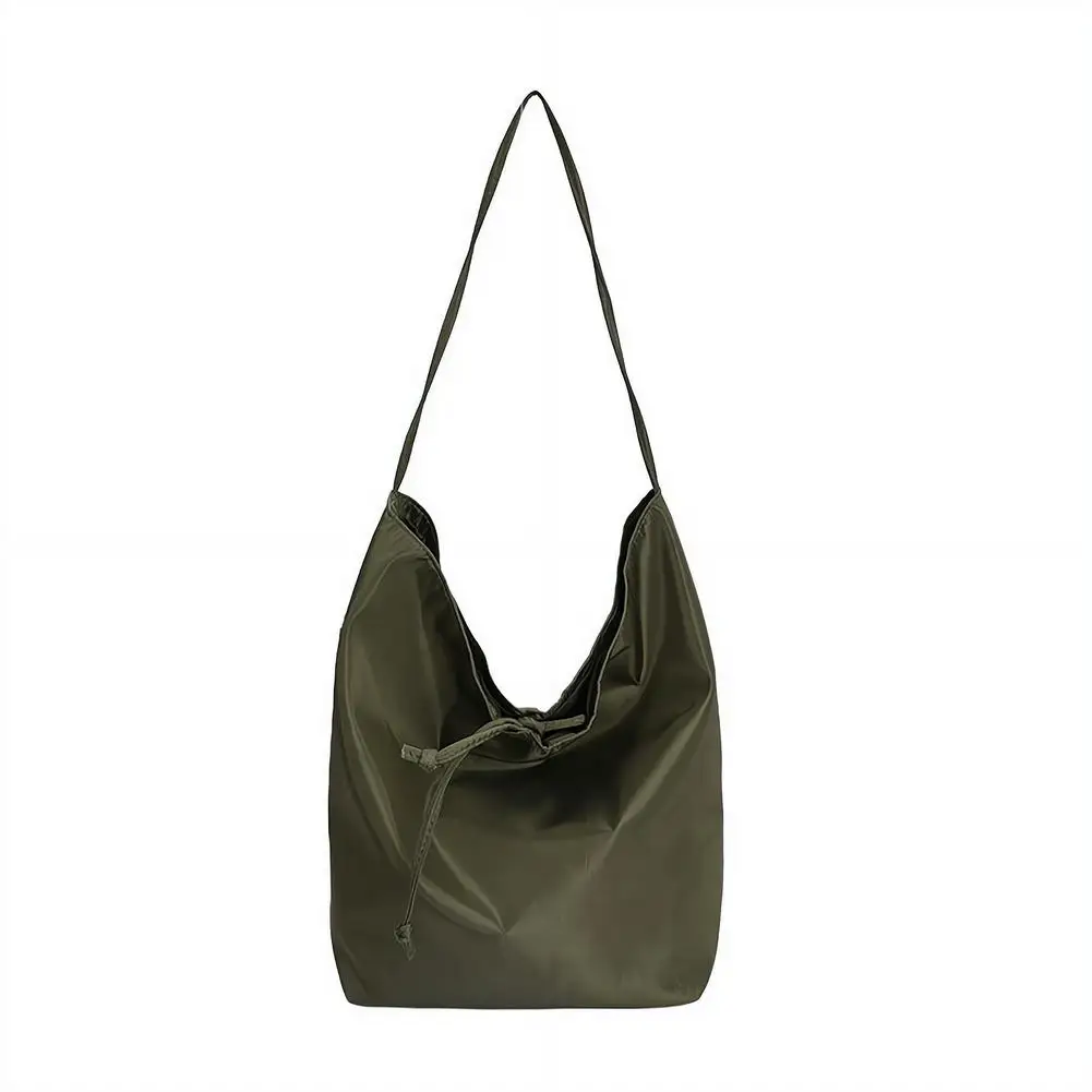 Women's Tote Shoulder Bag Large Capacity Minimalist Stylish Lazy Style Lightweight Student Class Bucket Bag Retro Shopping Bag