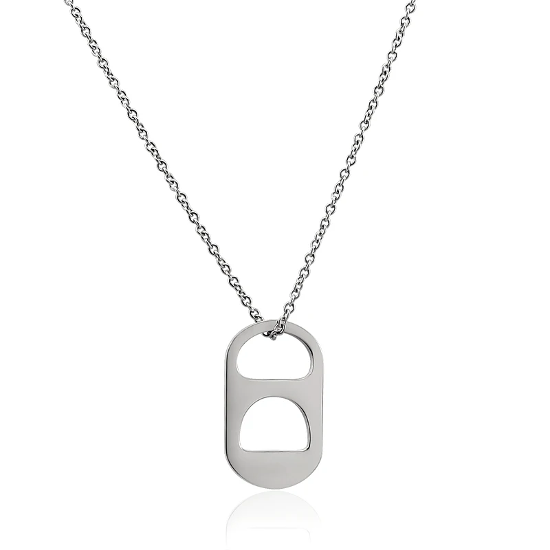 Big Thick Hang Slide Hollow Number 8 Pendant Necklace for Women Men Gold Silver Color O Chain Necklace Jewelry Gifts