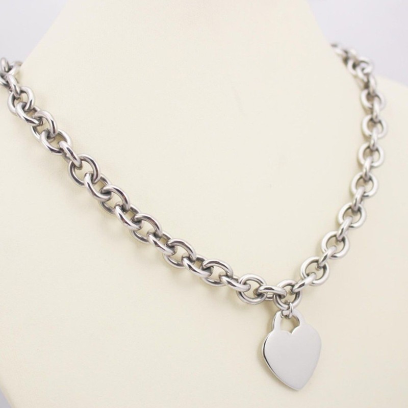 Big Thick Hang Slide Hollow Number 8 Pendant Necklace for Women Men Gold Silver Color O Chain Necklace Jewelry Gifts